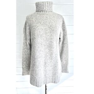EVERLANE The Cloud Wool/Alpaca Blend Chunky Turtleneck in Light Gray - M